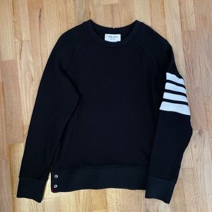 Thom Browne waffle knit sweater, size 1, black